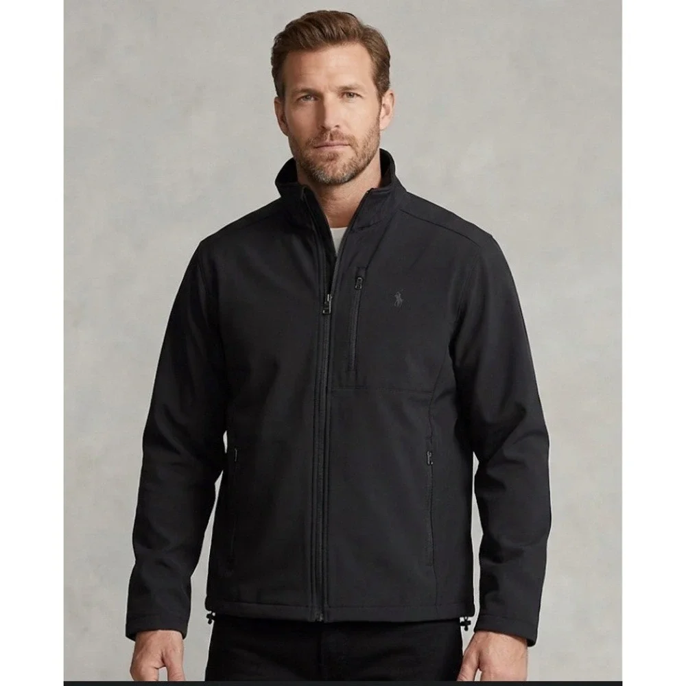 $198 Polo Ralph Lauren Men's Jacket Black Size XXL 25